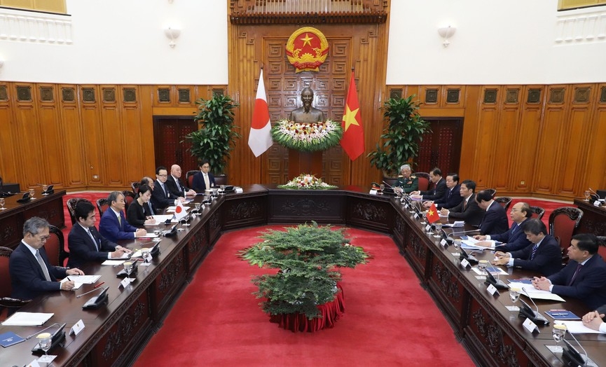 Ảnh: Thủ tướng Nguyễn Xuân Phúc đón tiếp Thủ tướng Nhật Bản Suga Yoshihide Thủ tướng Nguyễn Xuân Phúc đón tiếp Thủ tướng Nhật Bản Suga Yoshihide
