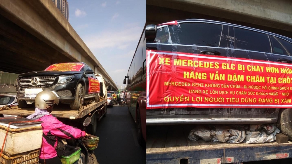 Chưa ai chịu trách nhiệm vụ Mercedes GLC bốc cháy hồi tháng 6