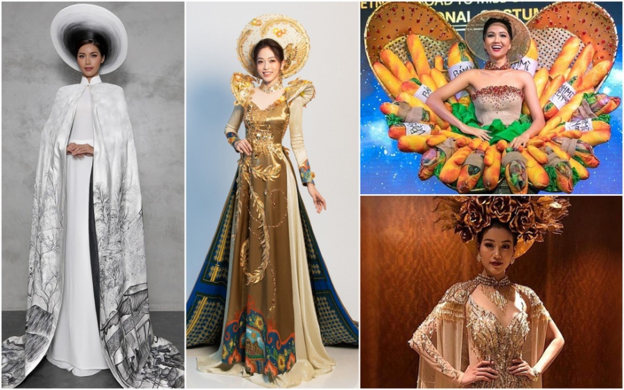 nhin lai loat trang phuc dan toc cua nguoi dep viet trong cac cuoc thi nhan sac the gioi