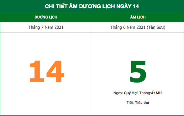 Những việc không nên làm hôm nay 5/6 Âm lịch (14/7/2021)