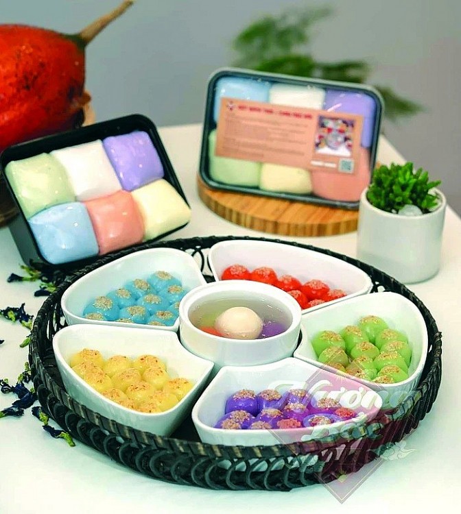 Tết Hàn thực khởi động sớm với những set bánh đa sắc