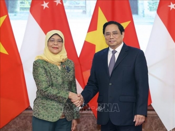 Thủ tướng Phạm Minh Chính tiếp Tổng thống Cộng hòa Singapore