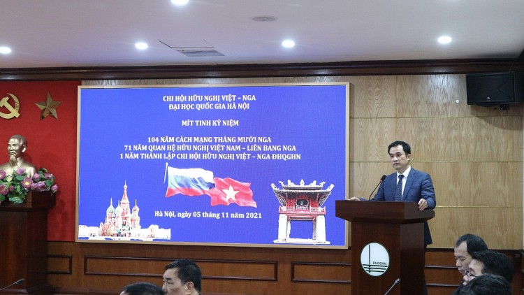 Lễ Mít tinh kỷ niệm 104 năm Cách mạng Tháng mười Nga và 71 năm quan hệ hữu nghị Việt – Nga