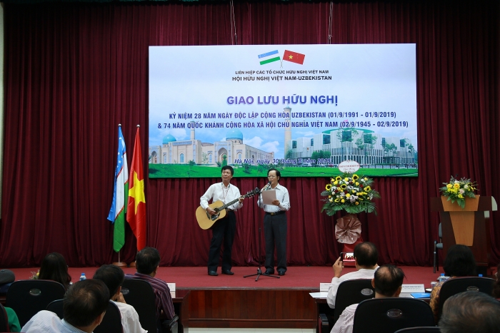 Hội hữu nghị hai nước Việt Nam-Uzbekistan sẽ ký kết Bản ghi nhớ hợp tác giai đoạn 2019-2022 giao luu huu nghi ky niem 28 nam ngay doc lap cong hoa uzbekistan va 74 nam quoc khanh chxhcn viet nam