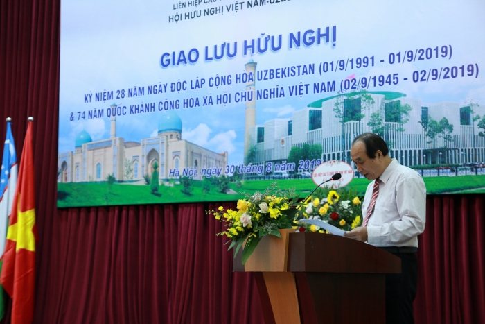 Hội hữu nghị hai nước Việt Nam-Uzbekistan sẽ ký kết Bản ghi nhớ hợp tác giai đoạn 2019-2022 giao luu huu nghi ky niem 28 nam ngay doc lap cong hoa uzbekistan va 74 nam quoc khanh chxhcn viet nam