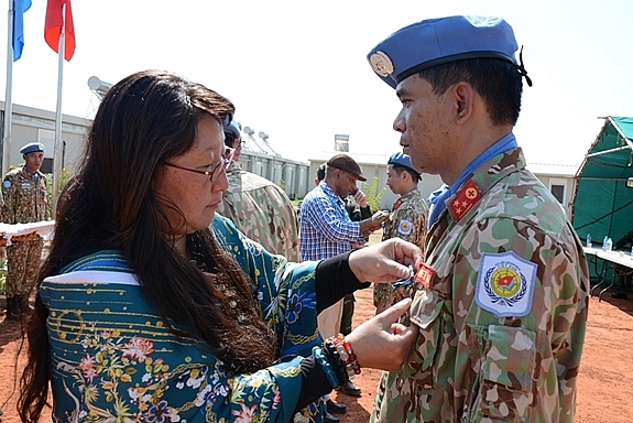 truong can cu bentiu phai bo gin giu hoa binh lien hop quoc tai nam sudan xin cam on nhung con nguoi den tu viet nam