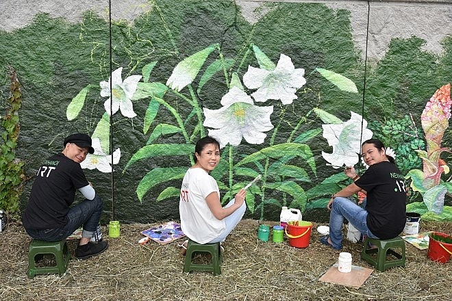 mua xuan phap viet tro hoa ben song seine