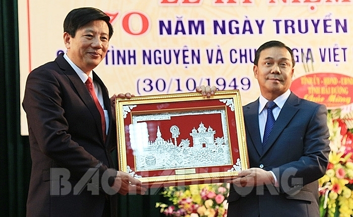 dien bien hai duong thanh hoa trang trong ky niem 70 nam ngay truyen thong quan tinh nguyen va chuyen gia viet nam giup lao